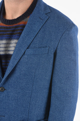 Blazer 2 Bottoni TITO con Revrs Classico e Tasche a Toppa