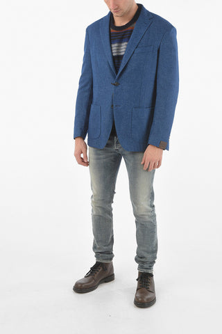 Blazer 2 Bottoni TITO con Revrs Classico e Tasche a Toppa