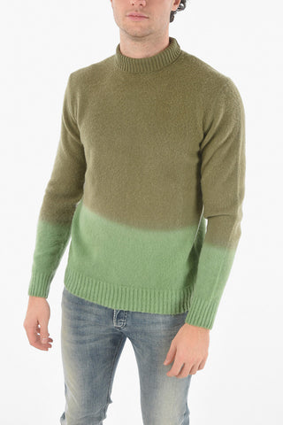 Turtleneck Shaded Virgin Wool Sweater