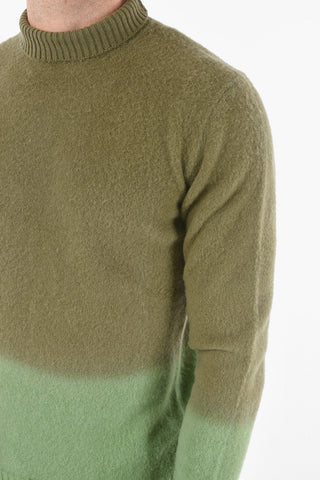 Turtleneck Shaded Virgin Wool Sweater