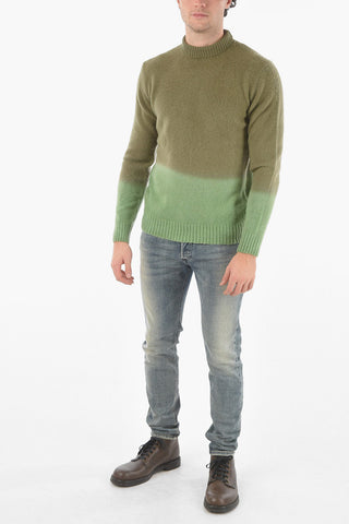 Turtleneck Shaded Virgin Wool Sweater