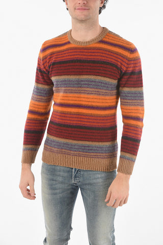 Maglia Girocollo a Righe Multicolor