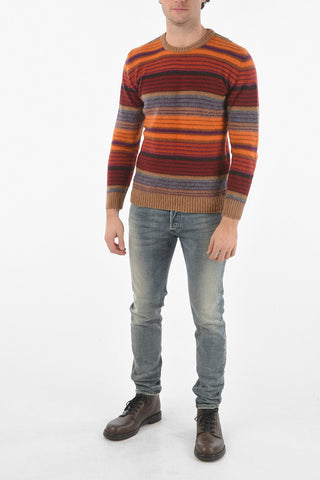 Maglia Girocollo a Righe Multicolor