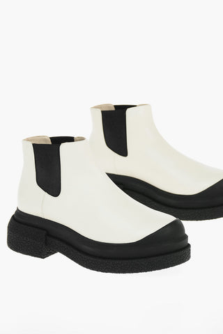 Leather CHARLI SPORTLIFT Chealsea Boots with Crepe Chunky Sole