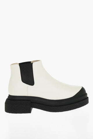 Leather CHARLI SPORTLIFT Chealsea Boots with Crepe Chunky Sole