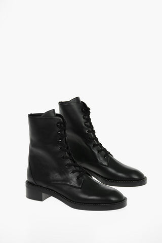 Leather SONDRA SHINE Ankle Boots embellished with Rhinestones on the Sole