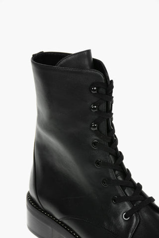Leather SONDRA SHINE Ankle Boots embellished with Rhinestones on the Sole