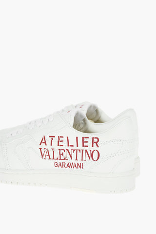 ATELIER Lace-up Patchwork Leather Sneakers