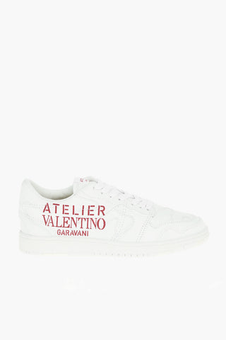 ATELIER Lace-up Patchwork Leather Sneakers