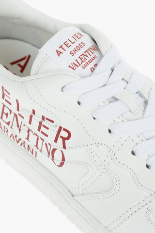 ATELIER Lace-up Patchwork Leather Sneakers
