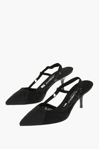 Floral Fabric CARDINALE Slingbacks with Elastic inserts 7cm