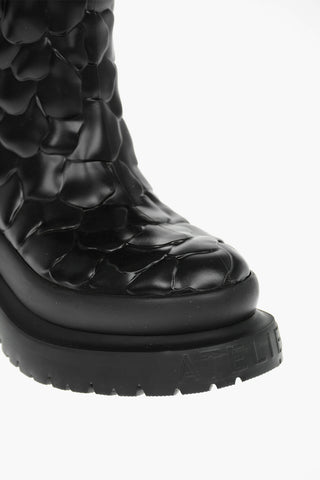 Rubbered Rain Boots with All-over Embossed Petals