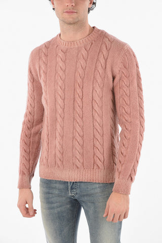 Maglia Girocollo Aran in Lana Vergine