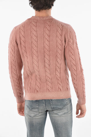 Maglia Girocollo Aran in Lana Vergine