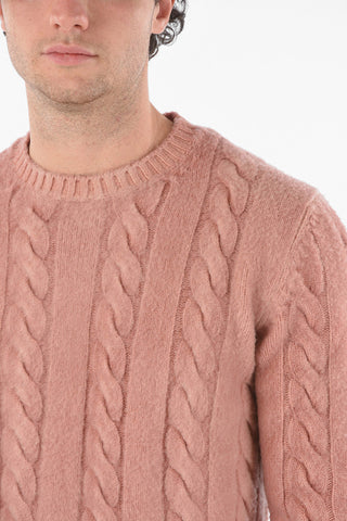 Maglia Girocollo Aran in Lana Vergine