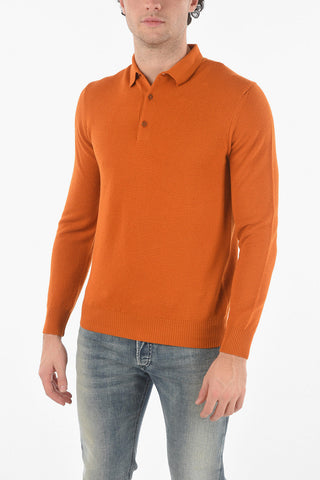 Maglia Punto Ondina con Collo a Polo