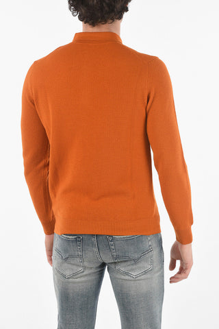 Maglia Punto Ondina con Collo a Polo