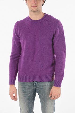 Patch Details Crew-neck Sweater