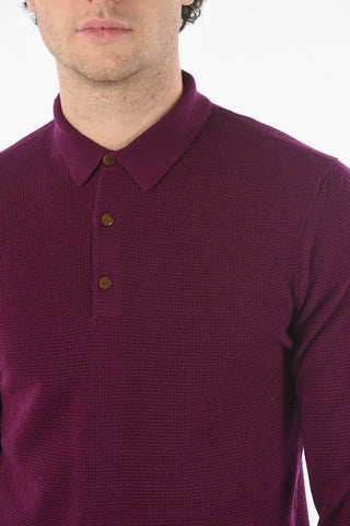 Maglia Punto Ondina con Collo a Polo