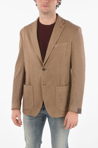 Cashmere Blend TITO Unlined Blazer with Notch Lapel