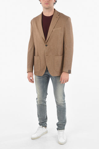 Cashmere Blend TITO Unlined Blazer with Notch Lapel