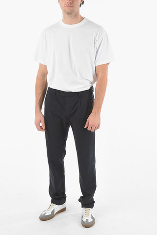 Twill Single-pleated Pants