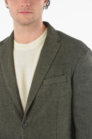 Blazer Sfoderato TITO in Misto Cashmere con Revers Classico