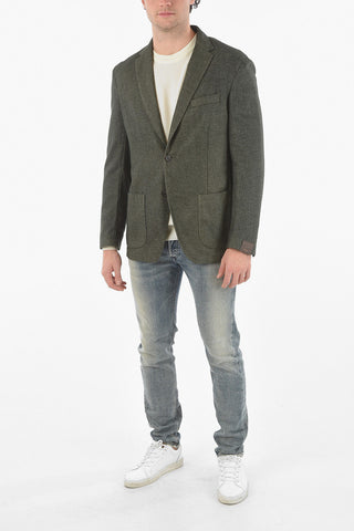 Blazer Sfoderato TITO in Misto Cashmere con Revers Classico