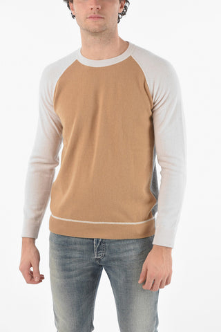 Virgin Wool and Cashmere Crew-neck Sweater
