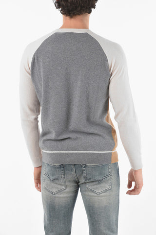 Virgin Wool and Cashmere Crew-neck Sweater
