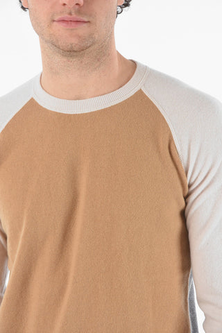 Virgin Wool and Cashmere Crew-neck Sweater