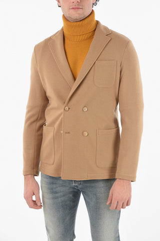 Notch Lapel Virgin Wool BIAGIO Double Breasted Blazer