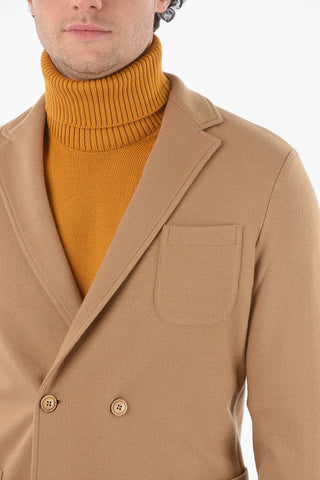 Notch Lapel Virgin Wool BIAGIO Double Breasted Blazer