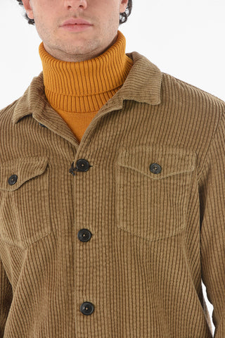 Ribbed Velour DERBY Blazer with Double Breast Pocket