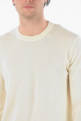 Aran Virgin Wool Crewneck Sweater