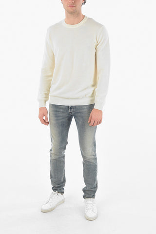 Aran Virgin Wool Crewneck Sweater