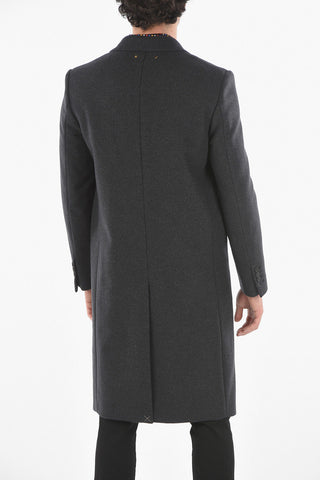 Cappotto Monopetto DASTER In Misto Lana con Revers a Lancia