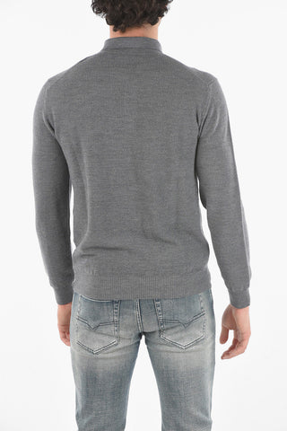 Maglia Punto Ondina con Collo a Polo