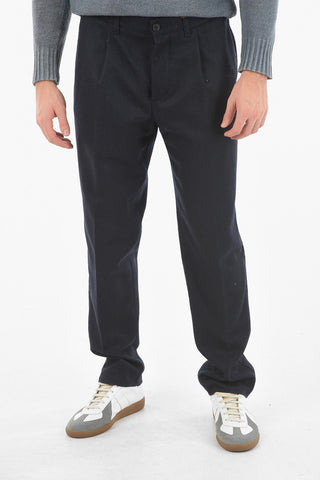 Wool-blend Single-pleated LINCOLN Pants