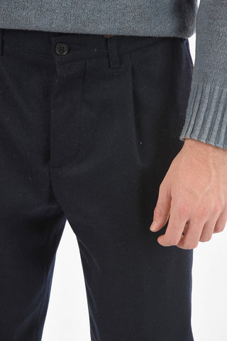 Wool-blend Single-pleated LINCOLN Pants