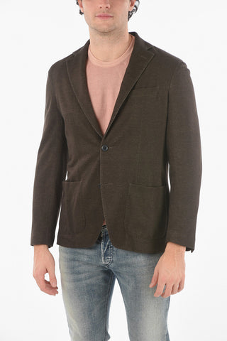 Micro Houndstooth Cashmere-blend TITO Blazer with Notch Lapel