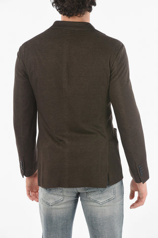 Micro Houndstooth Cashmere-blend TITO Blazer with Notch Lapel