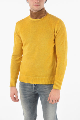 Maglia a Collo Alto con Collo e Polsini a Costine
