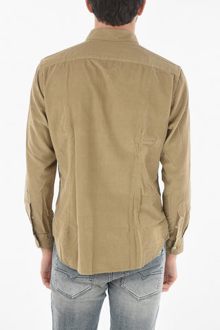 Camicia in Velour a Costine