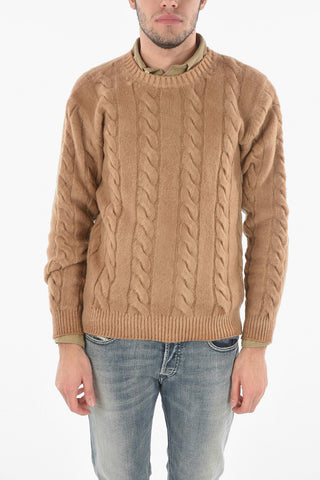 Aran Virgin Wool Crewneck Sweater