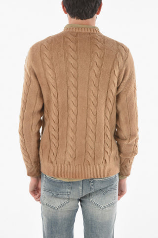 Aran Virgin Wool Crewneck Sweater