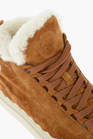 Sneakers Alte Imbottite In Pelle Scamosciata