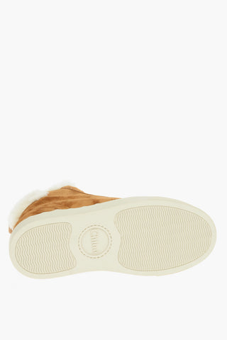 Sneakers Alte Imbottite In Pelle Scamosciata