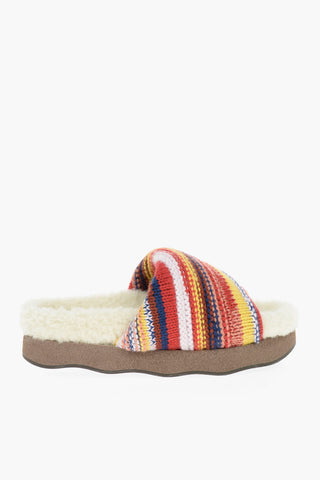 Slides In misto Cashmere Con Suola Teddy