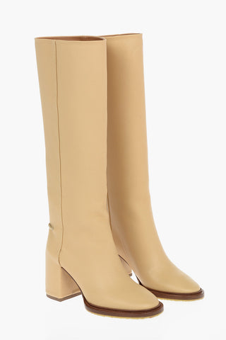 10 cm Heel Leather EDITH High Boots
